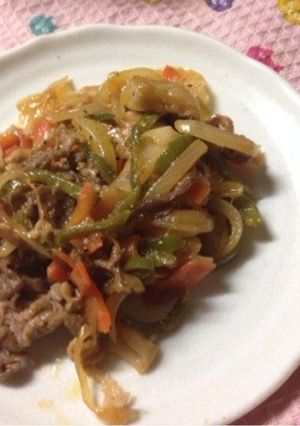 簡単♡野菜炒めチンジャオロース風-レシピのメイン写真