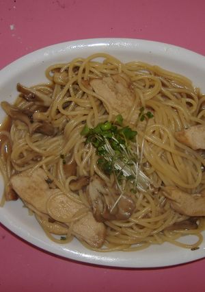 チキンときのこの和風スパゲッティー-レシピのメイン写真