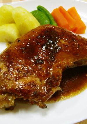 ★鶏骨付きもも肉の甘辛い＊照焼チキン＊♪-レシピのメイン写真
