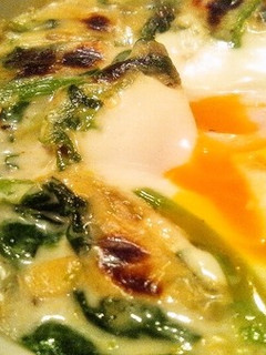 鶏ももとほうれん草の半熟卵グラタン♪-レシピのメイン写真
