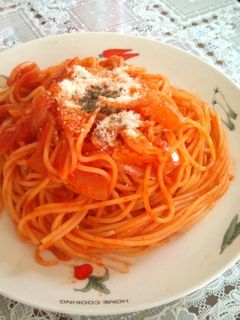 とっても簡単!トマトソースパスタ-レシピのメイン写真