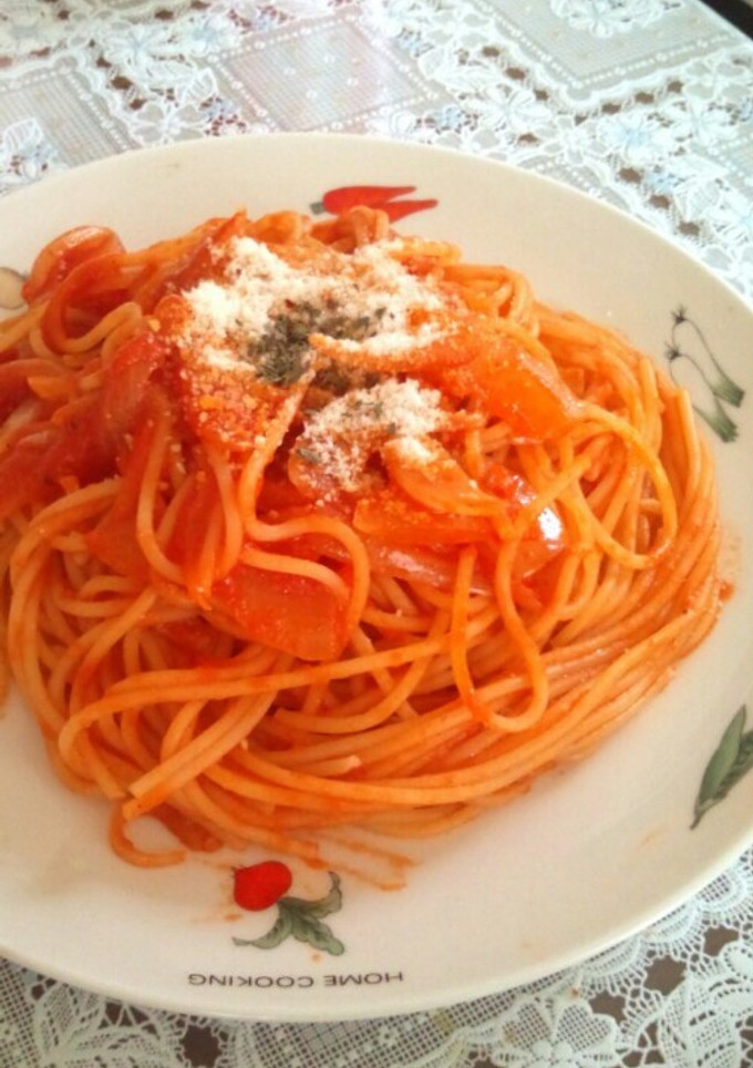 とっても簡単！トマトソースパスタ-レシピのメイン写真