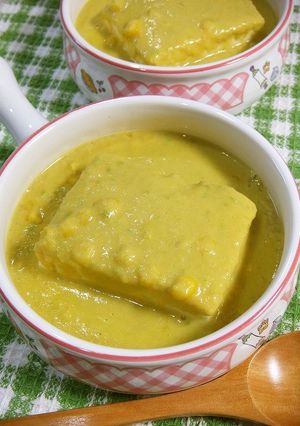 湯豆腐 in 和風コーンポタージュ-レシピのメイン写真