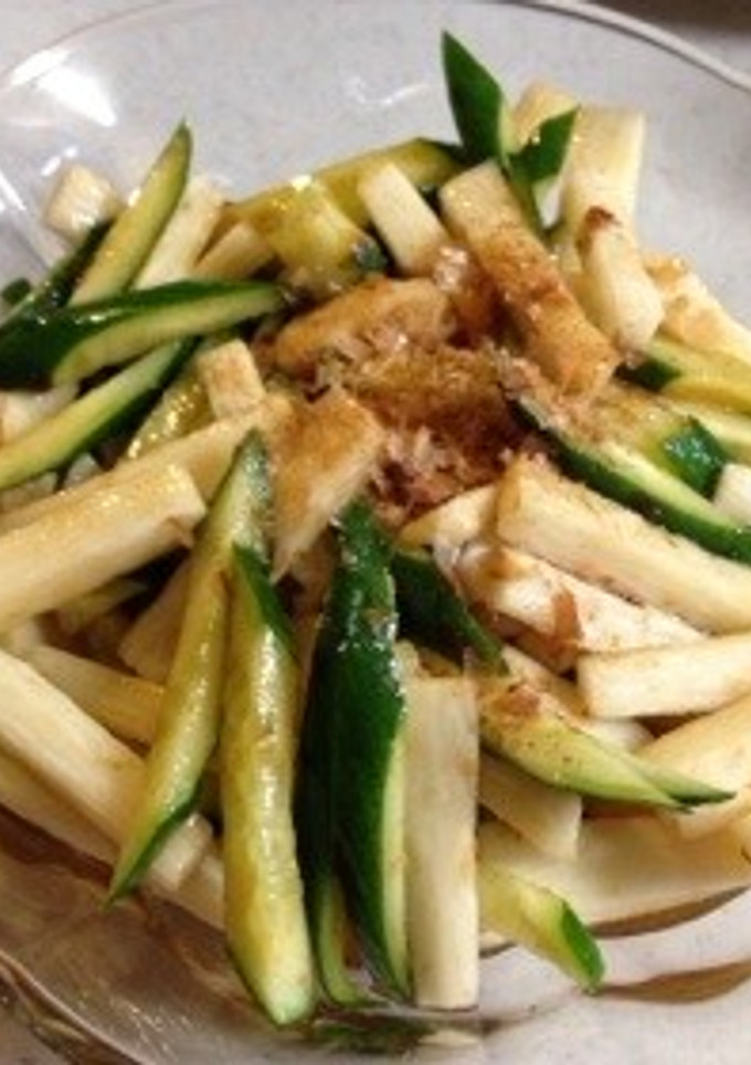 簡単和風☆キュウリと長芋の和え物-レシピのメイン写真