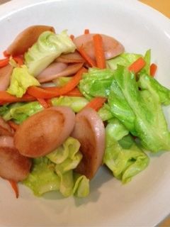 魚肉ソーセージの野菜炒め-レシピのメイン写真