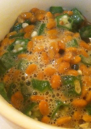 ご飯のお供に☆オクラ納豆♪-レシピのメイン写真