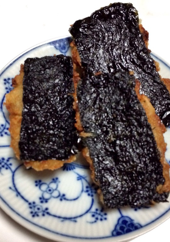 【簡単】蓮根と挽肉の海苔巻き揚げ-レシピのメイン写真