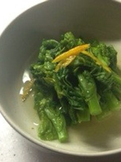 柚子風味♪菜の花のおひたし-レシピのメイン写真