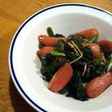 簡単美味ほうれん草とウインナーのマヨ炒め