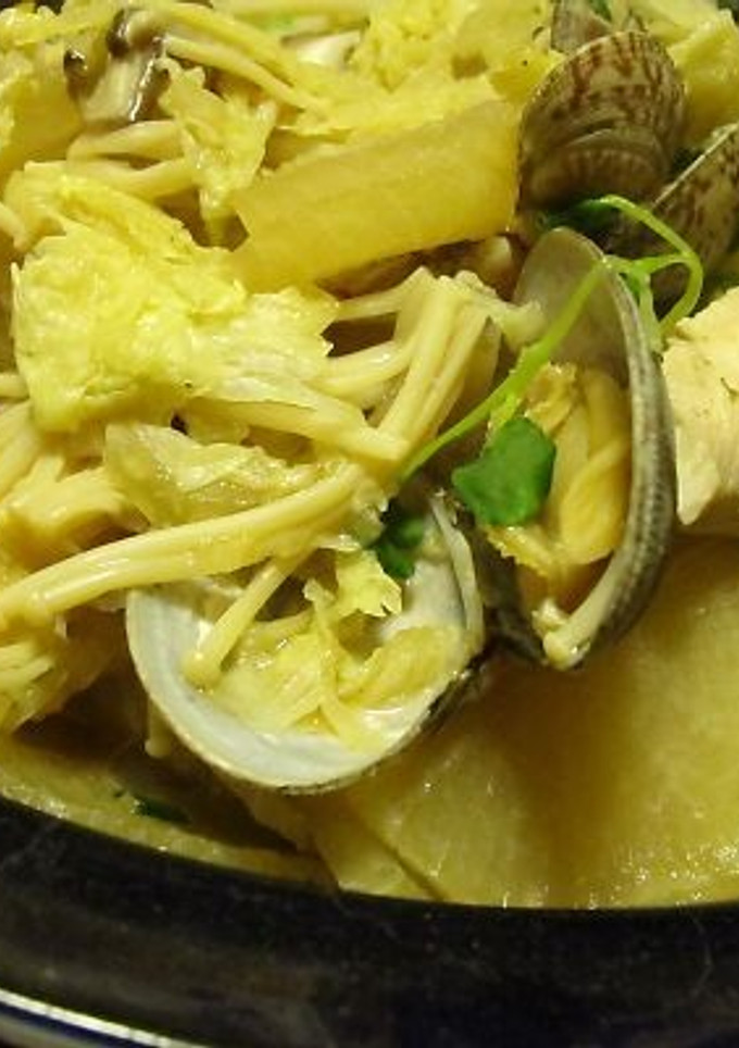 野菜と茸とあさりの酒蒸し-レシピのメイン写真