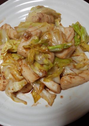 魚介類とキャベツのソース炒め-レシピのメイン写真