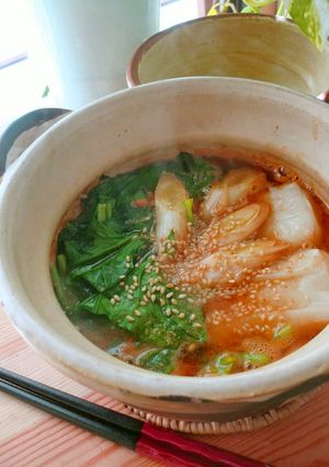 簡単ひとり分ランチ！担担麺風小鍋-レシピのメイン写真