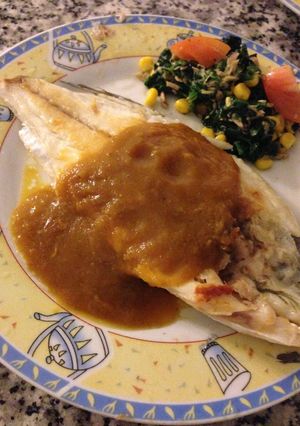 白身魚のソテー＊野菜の煮込みソース添え-レシピのメイン写真
