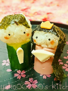 雛祭りに♪簡単可愛いお雛様&お内裏様♡-レシピのメイン写真
