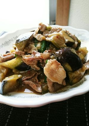 ご飯が進む‼豚肉と茄子のピリ辛味噌炒め-レシピのメイン写真