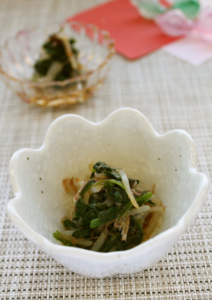ほうれん草の梅おかか和え-レシピのメイン写真