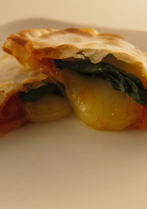 餃子の皮でカルツォーネ-レシピのメイン写真