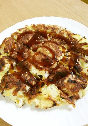 キャベツのふわふわお好み焼き-レシピのメイン写真