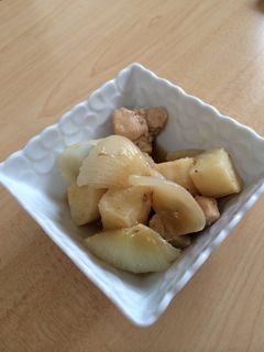 長いもとササミの煮物-レシピのメイン写真