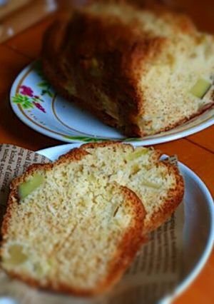 さつまいもとリンゴ甘煮でパウンドケーキ♡-レシピのメイン写真