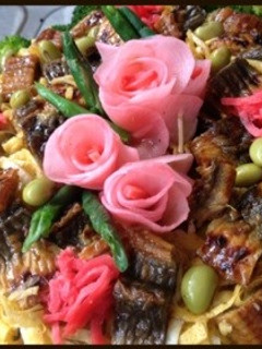 ♡鰻の薔薇ちらし寿司♡ひなまつり-レシピのメイン写真