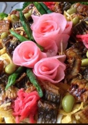 ♡鰻の薔薇ちらし寿司♡ひなまつり-レシピのメイン写真