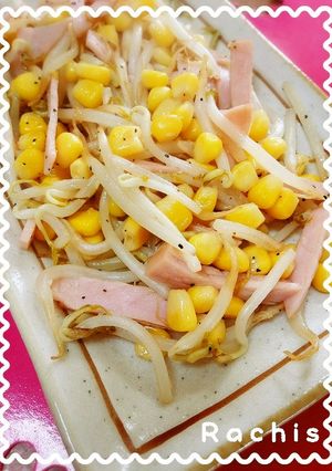 もやしとコーンのバター炒め-レシピのメイン写真