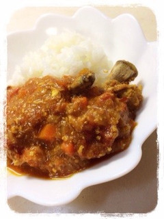 ホエー消費に。圧力鍋でチキントマトカレー-レシピのメイン写真