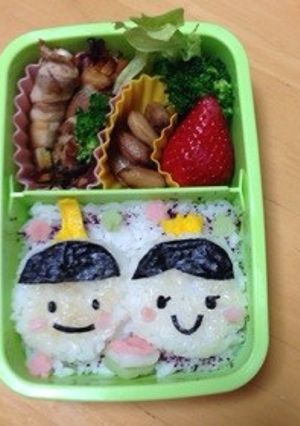 ひな祭りキャラ弁-レシピのメイン写真