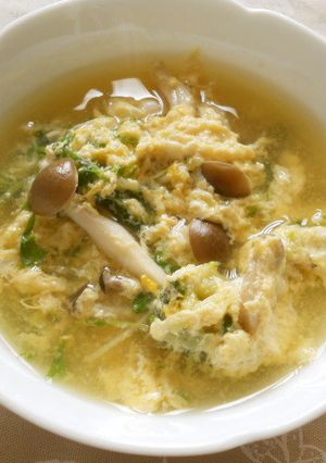 プチッと鍋としめじ・水菜・卵のスープ♪-レシピのメイン写真