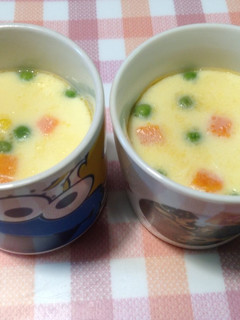 ミックスベジタブルで簡単茶碗蒸し♪-レシピのメイン写真