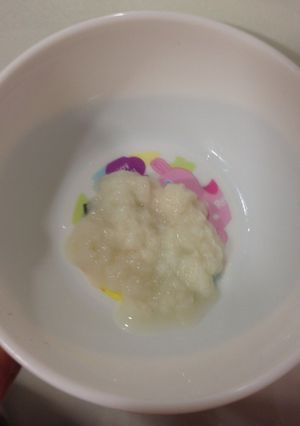 離乳食♡はじめてのミルク粥の覚え書き-レシピのメイン写真