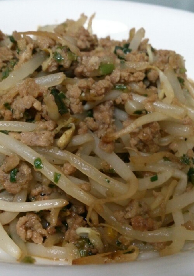 簡単☆節約☆もやしニラひき肉炒め-レシピのメイン写真