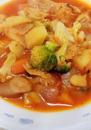 簡単！野菜ゴロゴロ！ミネストローネ♡-レシピのメイン写真