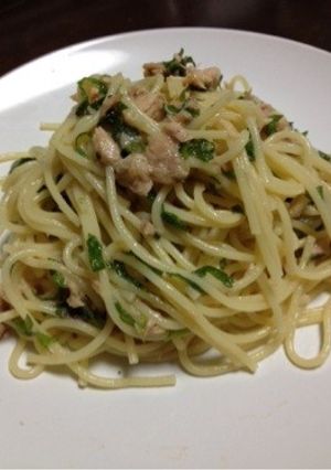 すぐできる！ツナと大葉の和風スパゲティ-レシピのメイン写真