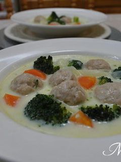 チキンボールのミルクシチュー-レシピのメイン写真