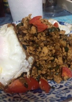 パパレシピ〜本格！鶏肉のバジル炒め★-レシピのメイン写真
