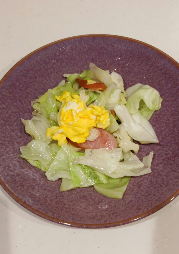 キャベツとソーセージのバター炒め-レシピのメイン写真