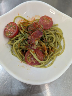 タコとトマトのジェノベーゼパスタ-レシピのメイン写真