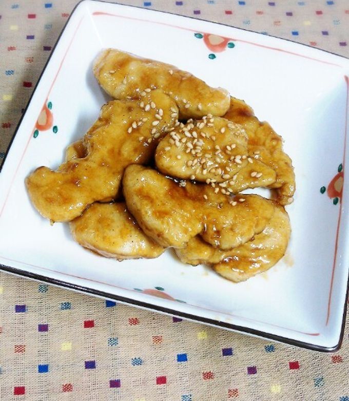 ささみのしっとり照り焼き-レシピのメイン写真