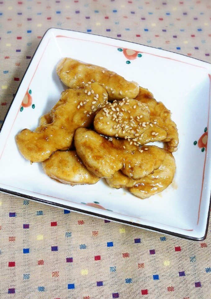 ささみのしっとり照り焼き-レシピのメイン写真