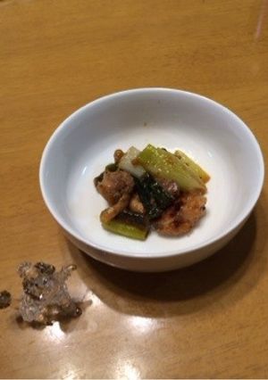 簡単つまみ！鶏ももと長ネギの塩麹炒め！-レシピのメイン写真