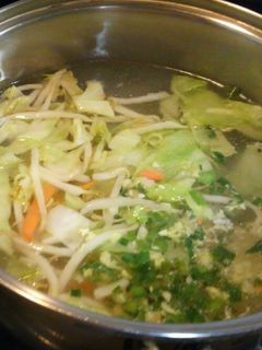 リメイク!残念野菜炒めのスープ(^o^;-レシピのメイン写真