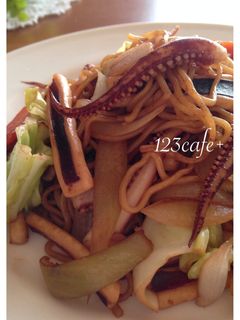 裏技で絶品!我家のいか焼きそば-レシピのメイン写真
