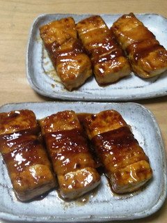 肉巻き豆腐ステーキの照り焼き-レシピのメイン写真