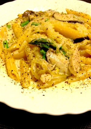 簡単☆激旨！鶏ささみとアスパラのパスタ-レシピのメイン写真