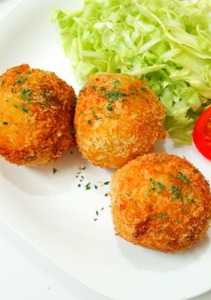 簡単！チーズ入り！かぼちゃコロッケ♥-レシピのメイン写真