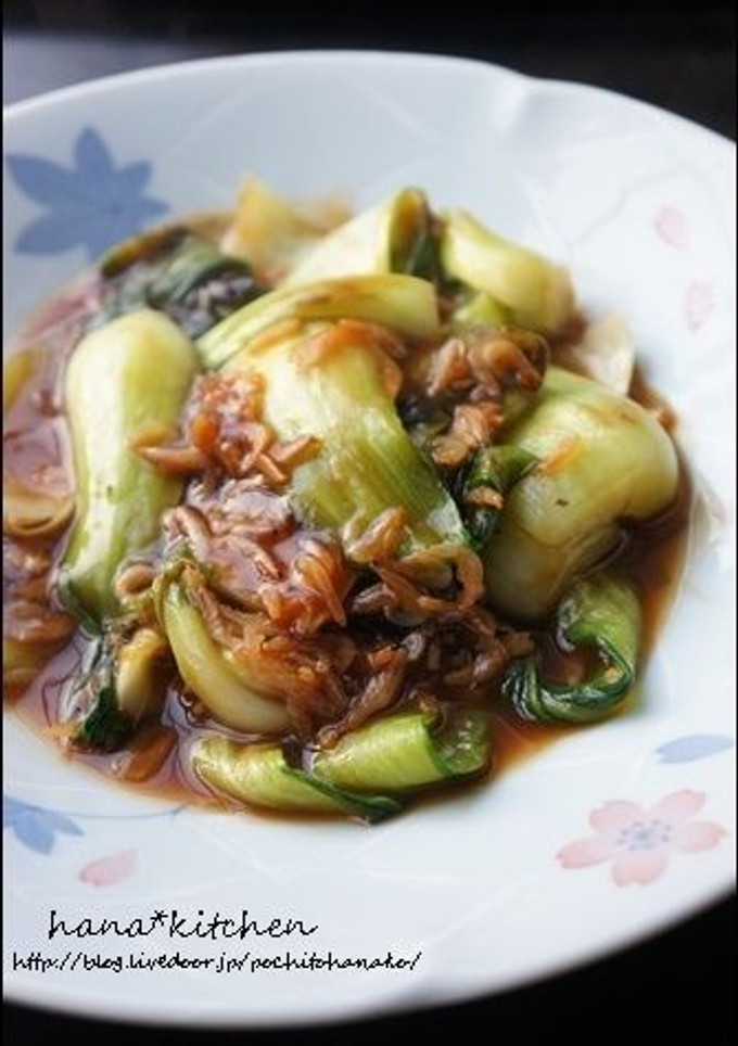 干しエビ入り青梗菜のオイスターソース炒め-レシピのメイン写真