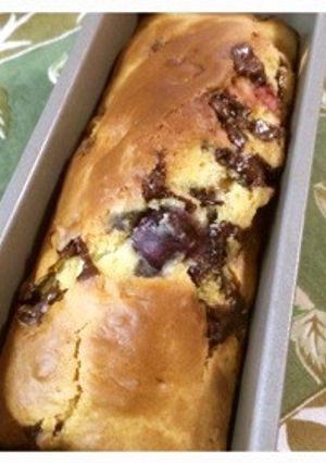 チョコとブルーベリーのパウンドケーキ-レシピのメイン写真