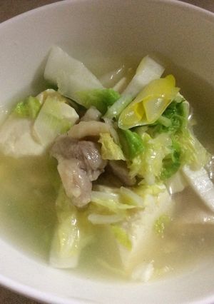 簡単♡鶏肉と白菜の優しいスープ-レシピのメイン写真